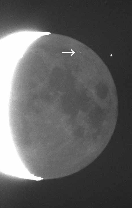 2024年11月7日19時00分39.2秒の衝突閃光